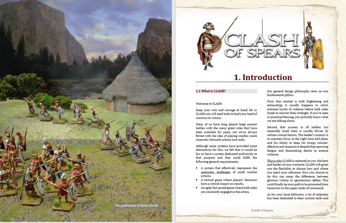 28mm Ancients - CLASH Of Spears - Hardcover Rulebook