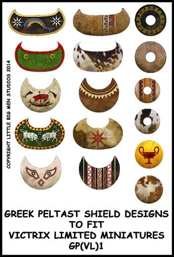 Greek Peltast shield designs 1