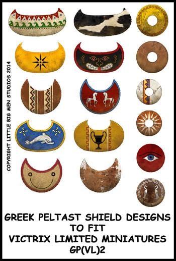 Greek Peltast shield designs 2