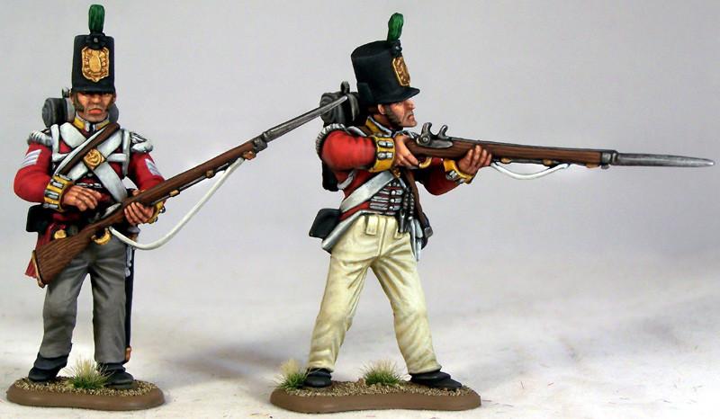 54mm Figures - 54mm British Napoleonic Peninsular Infantry Flank Companies