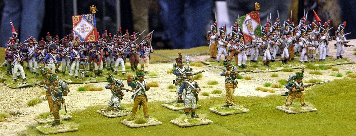 54mm Figures - 54mm French Napoleonic Voltigeurs 1805 - 1812