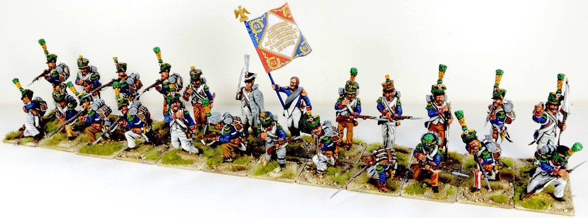 54mm Figures - 54mm French Napoleonic Voltigeurs 1805 - 1812