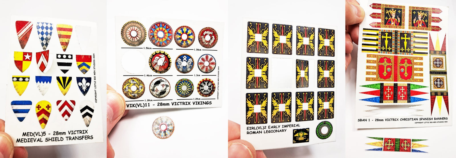 Pre-cut Victrix shield transfer sheet