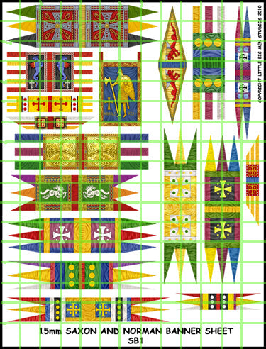 15mm Saxon and Norman banners - Victrix Limited