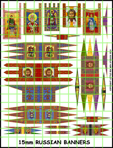 Russian Banner Pattern 15mm Russian banners - Victrix Limited