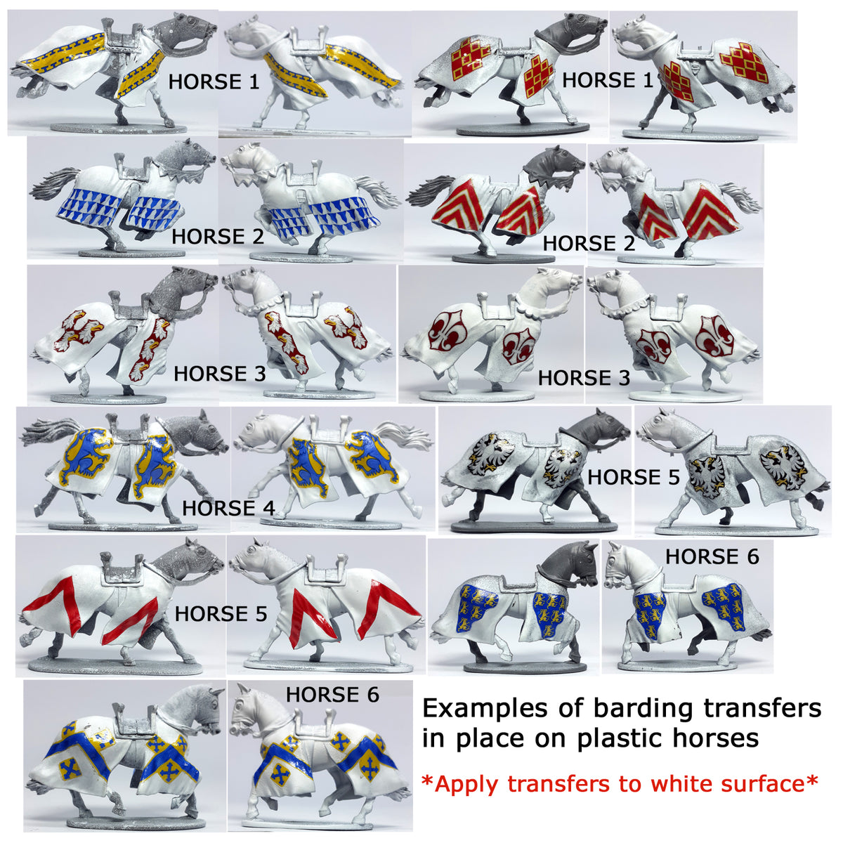 Medieval Barding and Shield Transfers 4 - Victrix Limited