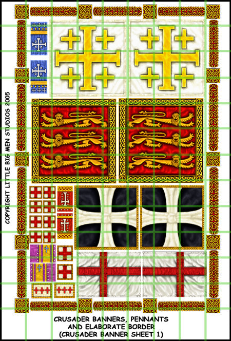 CRUSADER BANNER SHEET 1 - Victrix Limited