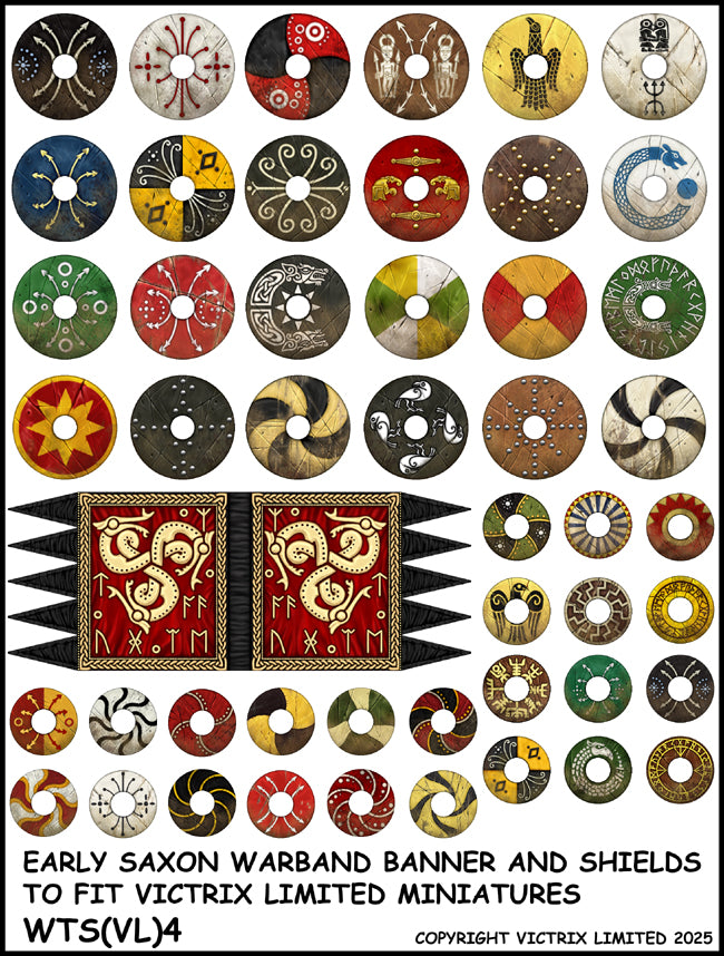 Early Saxon Warband Banner Sheet