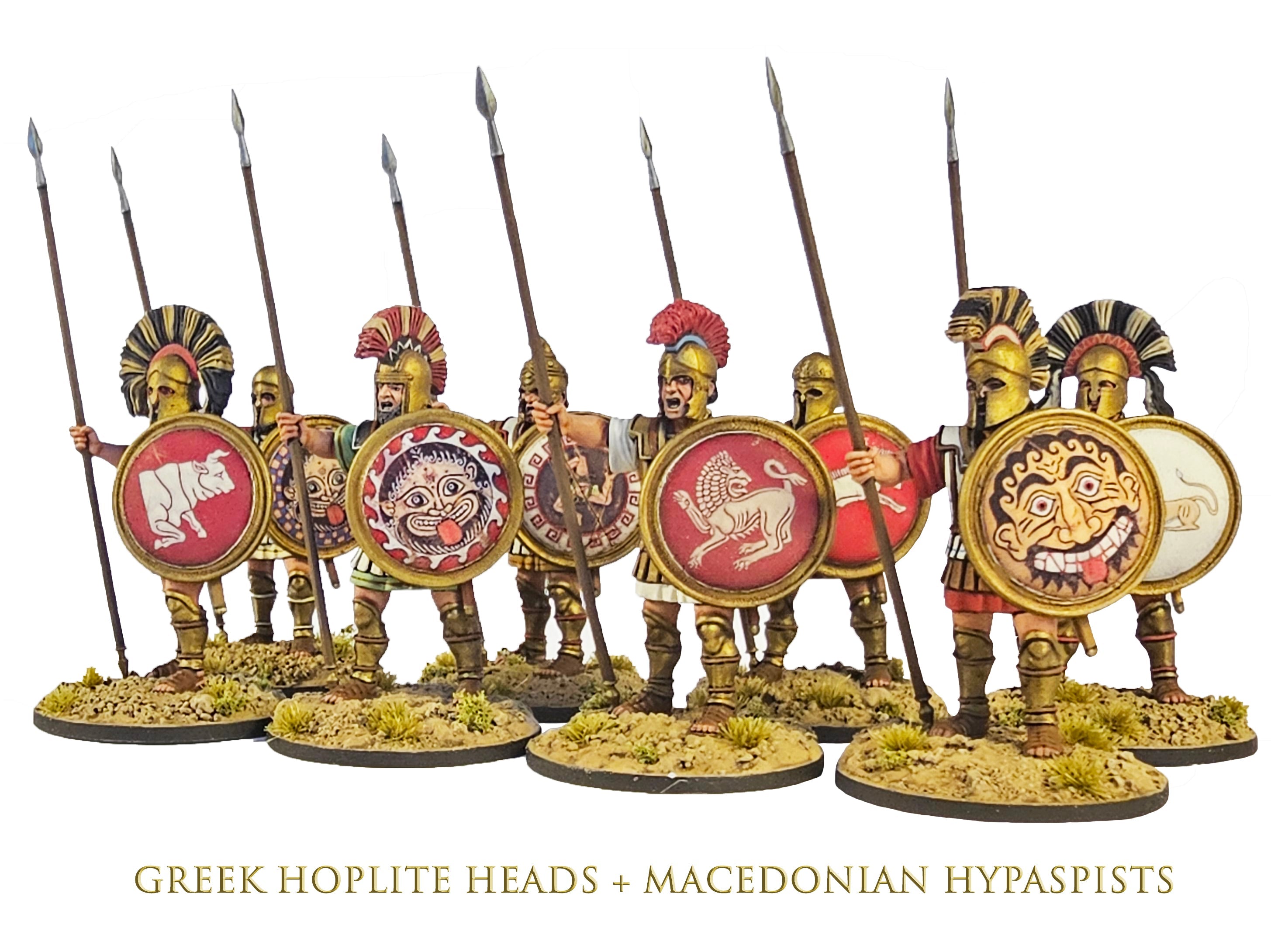12 Hoplites Grecs Thébains – Figurines 28mm Peintes – Victrix Spqr