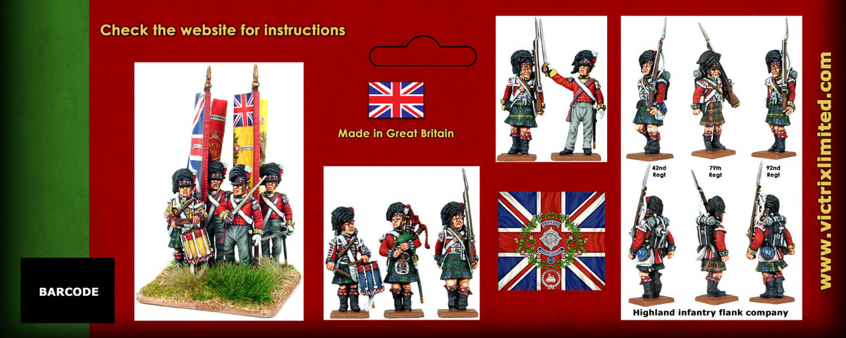 Britische napoleonische Highlander-Flankenkompanien