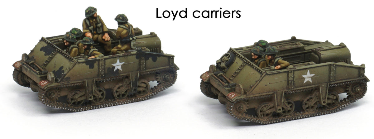 Loyd Carrier und 6pdr plus Besatzungen