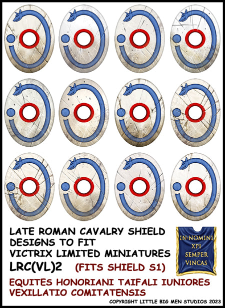 Diseño de escudo de caballería romana tardía 2