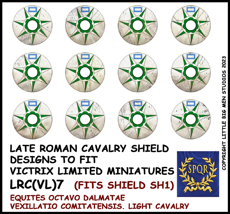 Diseño de escudo de caballería romana tardía 7
