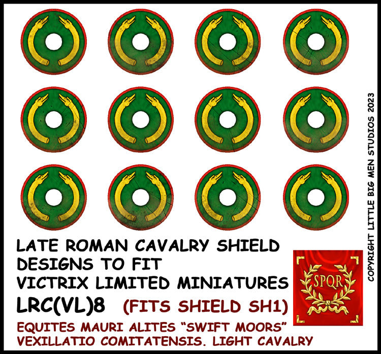 Diseño de escudo de caballería romana tardía 8