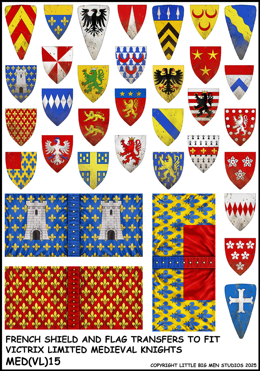 Shield Decals French Shield & Flag Transfers 2 - Victrix Limited