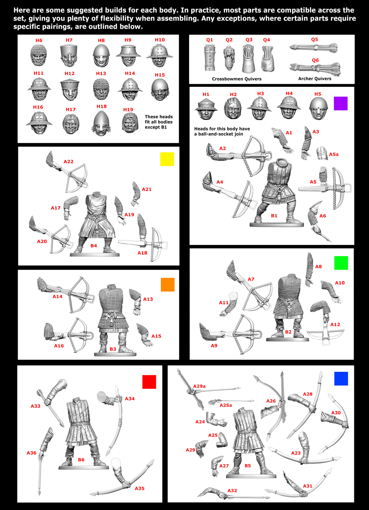 Medieval Crossbowmen & Archers