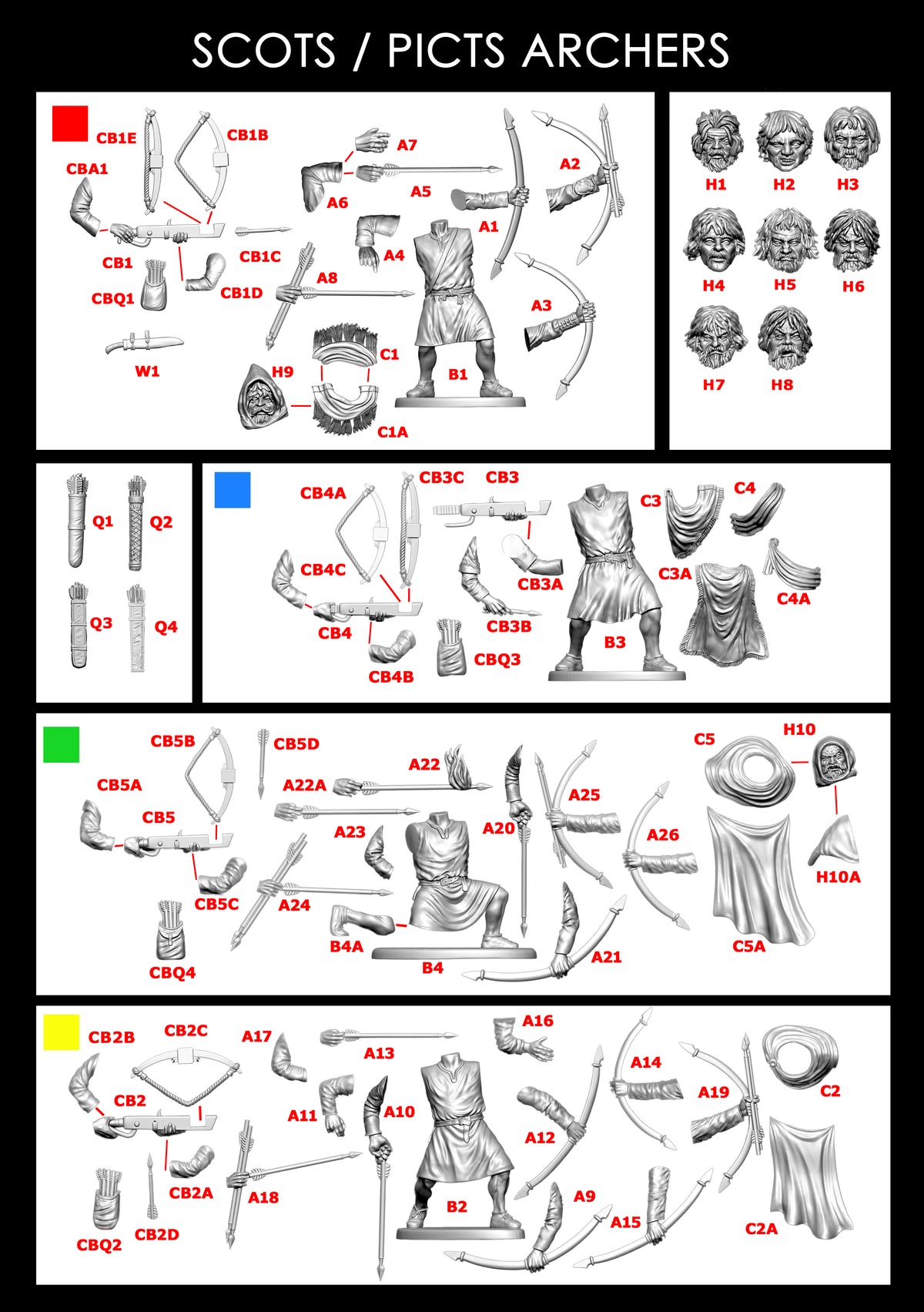 Scots/Picts Archers & Crossbowmen
