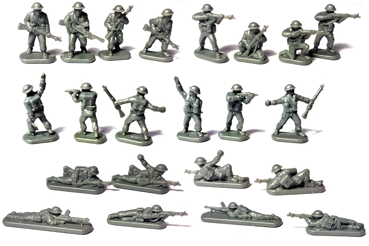 12mm WWII - British Infantry And Heavy Weapons