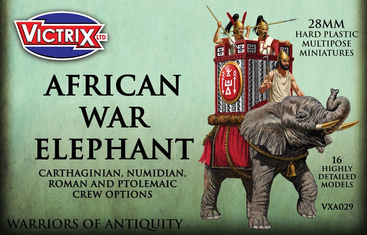 Afrikanischer Krieg Elefant.