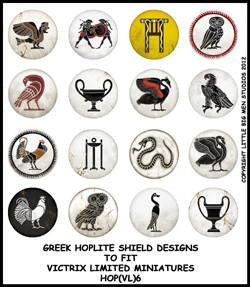 Disegni dello scudo greco dell&#39;oplita 6