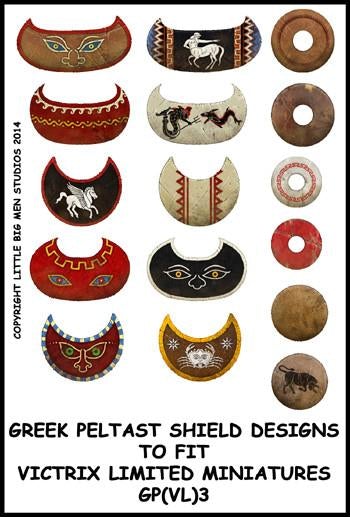 Greek Peltast shield designs 3