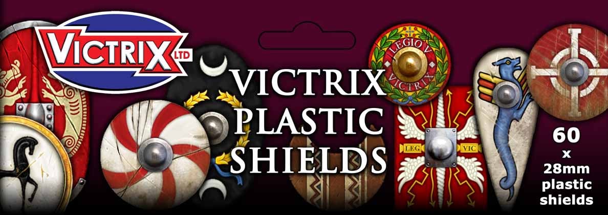 28mm Ancients - Hard Plastic Roman Scutum Shield Pack