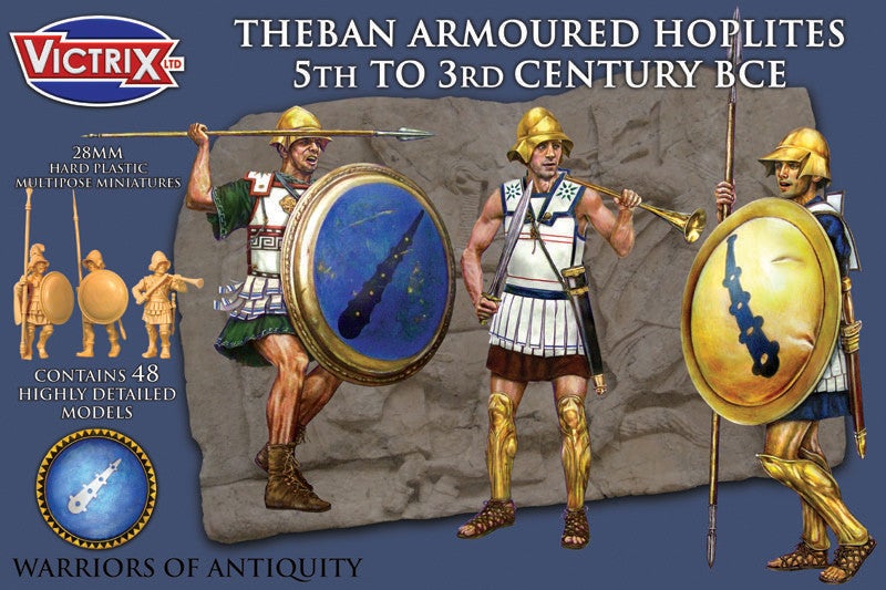 Theban blindados Hoplitas quinto al 3 de siglo a la hora.
