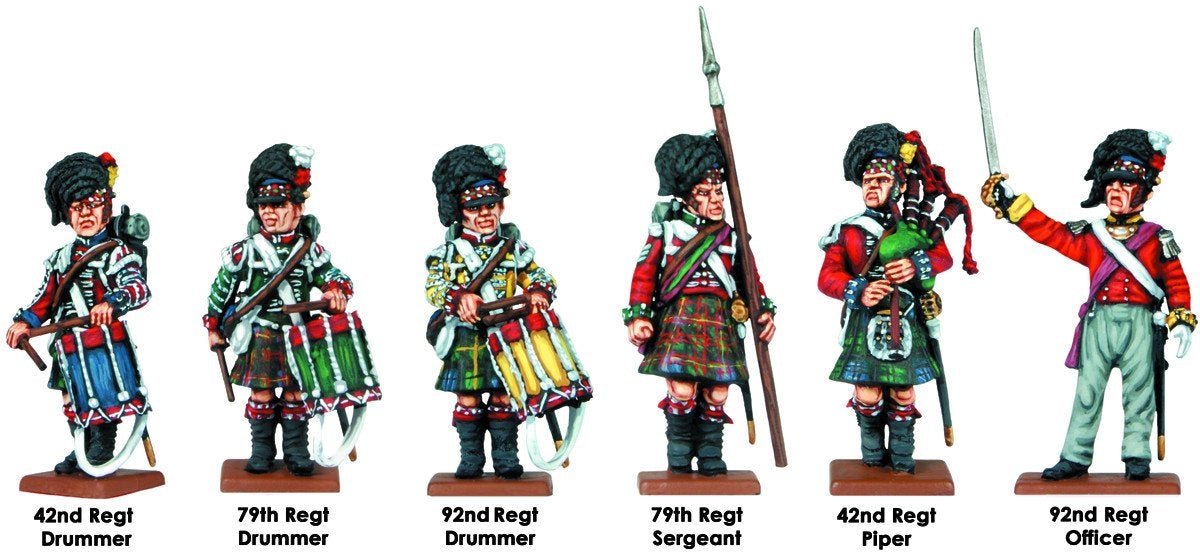 28mm Napoleonics - British Napoleonic Highlander Centre Companies