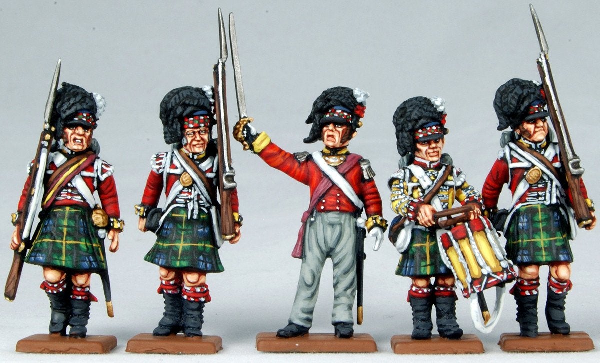 28mm Napoleonics - British Napoleonic Highlander Centre Companies