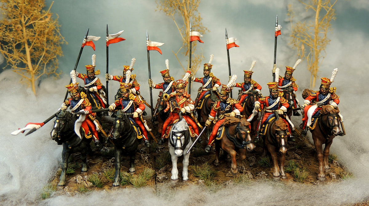 28mm Napoleonics - French Napoleonic Imperial Guard Lancers