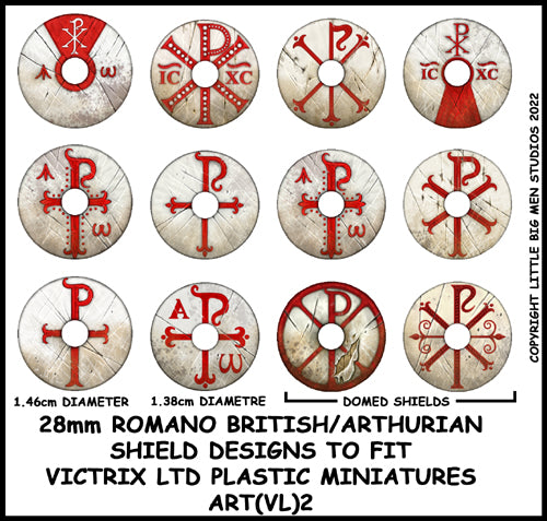 Diseño de Escudo Británico / Arthurian Romano 2