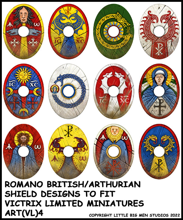 Design dello scudo romano britannico/arturiano 4