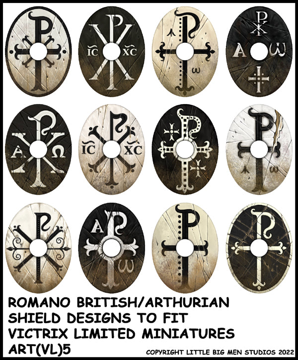 Diseño de escudo británico / arthuriano de Romano 5