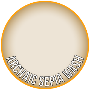 Archaischer Sepia-Wash – zwei dünne Schichten