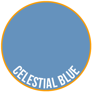 Bleu céleste - deux couches minces