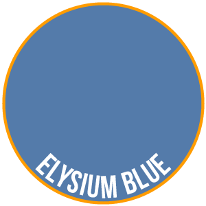Elysiumblau – zwei dünne Schichten