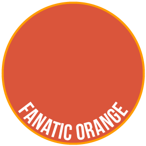 Orange fanatique - deux couches minces