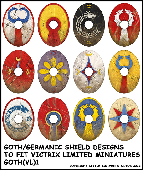 Diseños de escudo gótico/germánico 1