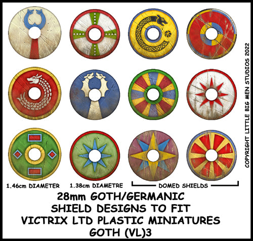 Diseños de escudo gótico/germánico 3