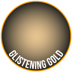 Glitzerndes Gold – zwei dünne Schichten