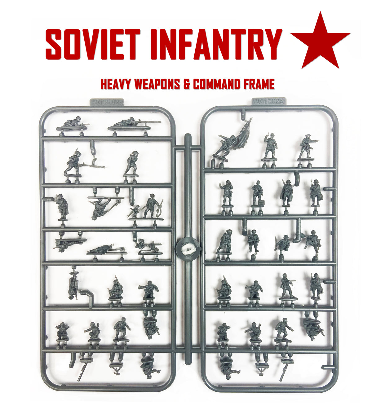 Sowjetische Infanterie und schwere Waffen