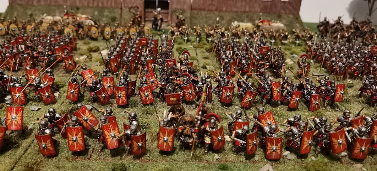 Ранние имперские римские легионеры нападают
