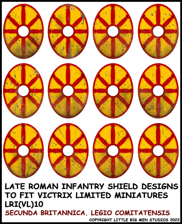 Diseños de escudo de infantería romana tardía 10