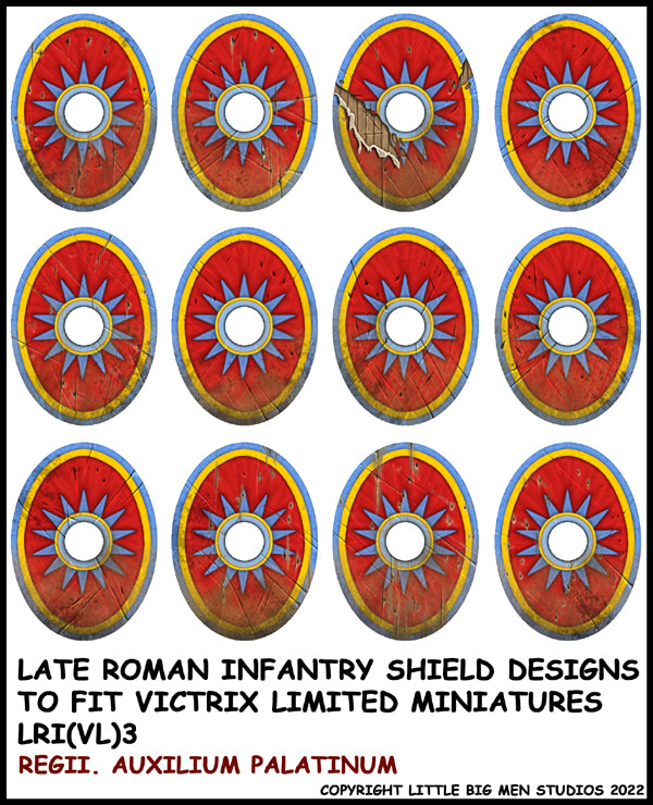 Diseños de escudo de infantería romana tardía 3