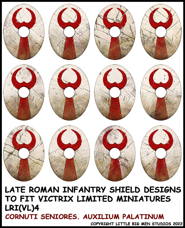 Conception du bouclier d'infanterie romaine tardive 4