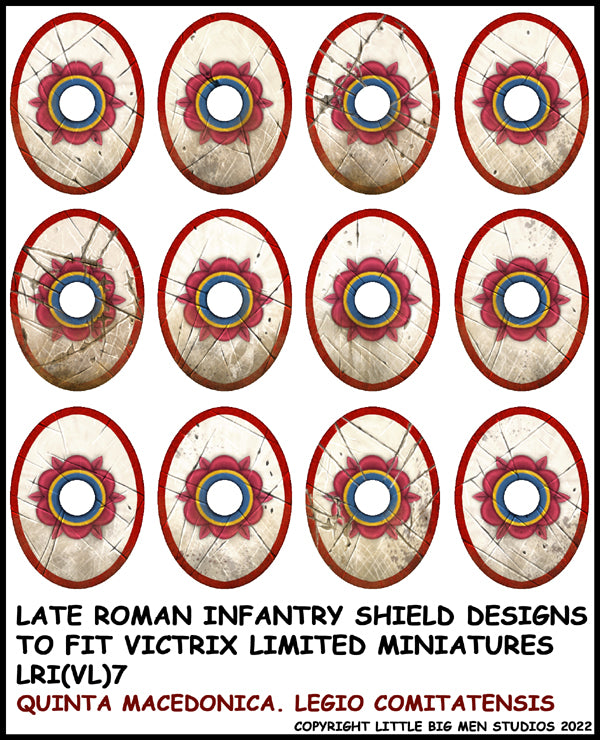 Disegni degli scudi della fanteria tardo romana 7