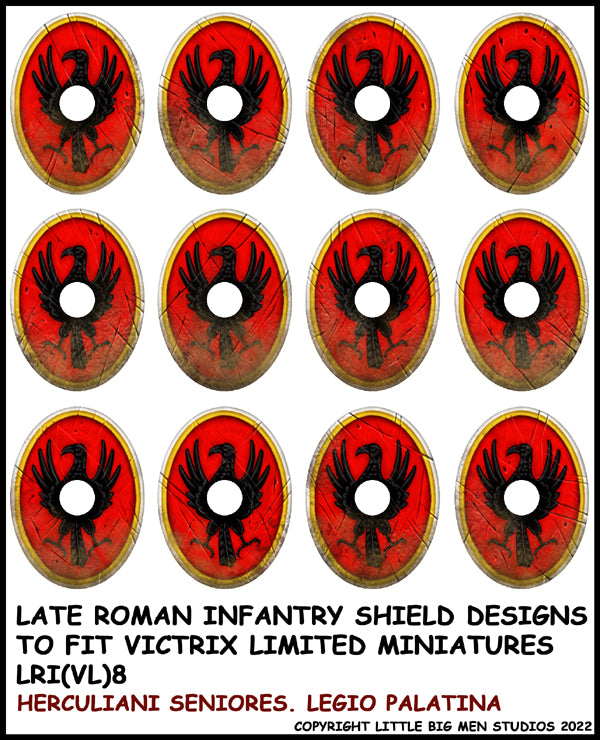 Diseños de escudo de infantería romana tardía 8
