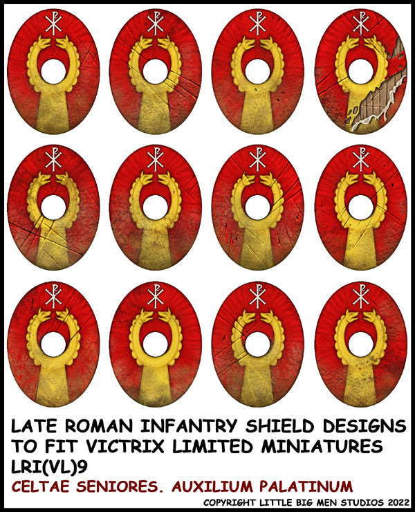 Conception du bouclier d&#39;infanterie romaine tardive 9