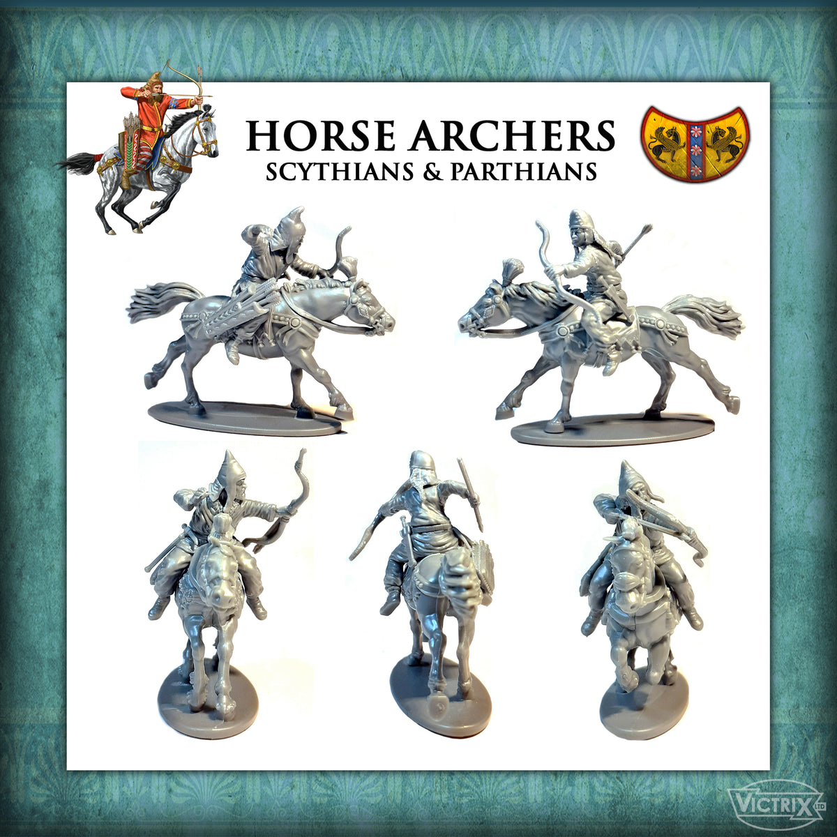 Archers de chevaux anciens