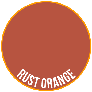Orange rouille - deux couches minces